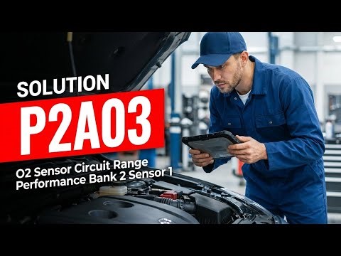 HOW TO FIX P2A03 OBD II ERROR CODE O2 Sensor Circuit Range Performance Bank 2 Sensor 1