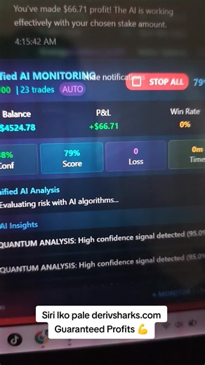 It's called DerivSharks.com and it connects directly with your Deriv account using an API. ✅ Trades for you with AI precision ✅ Recovers losses automatically ✅ Pauses when the market is risky ✅ Works 24/7 while you chill or sleep Whether you're a beginner or pro, this system is making real results happen! 👉 Try it now at DerivSharks.com #AITrading #ForexHacks #DerivSharks #AutoTrading #PassiveIncome #TradingBot #MakeMoneyOnline