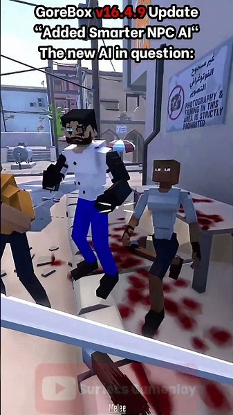 "Added Smarter NPC AI" #gorebox #memes