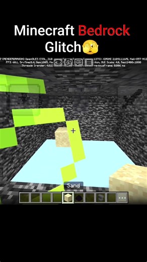 Minecraft Bedrock being Minecraft Bedrock 💀 #minecraft #shorts