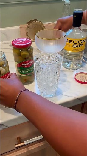 POV: Low ABV Gin Dirty Martini | Mindful Mixology Classic (Full Recipe Linked)