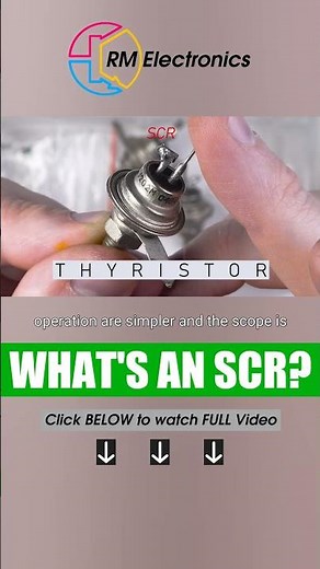 THYRISTOR (SCR). : All Electronic Components Explained In a SINGLE VIDEO.