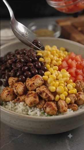 🥣 Spicy Chicken Burrito Bowl | Easy High-Protein Meal Prep Recipe!