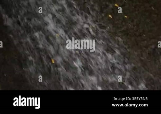 September18th2025 Dehradun Uttarakhand, India. Close-up of powerful muddy water rushing through Badli river in Sahastradhara after flash flood triggered by cloudburst