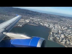 GREAT ENGINE ROAR | United Airlines Airbus A320 takeoff from San Francisco