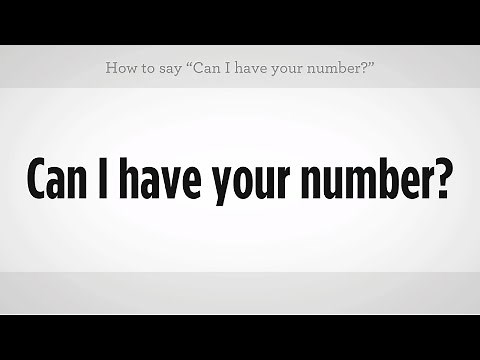 How to Say "May I Have Your Number" | Mandarin Chinese