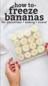 How to freeze bananas for smoothies & baking | How to prepare bananas for healthy foods & drinks