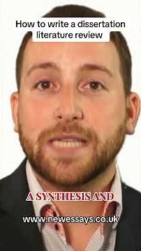 How to write a dissertation literature review.