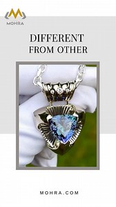 For those who love sharp designs and soft glamour—a trillion pendant made just for you.