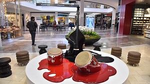 Puzzled by giant nail, melting drums at Garden State Plaza? Here's what's going on