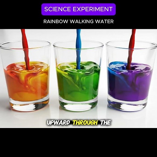 Rainbow Walking Water Experiment | Capillary Action Science