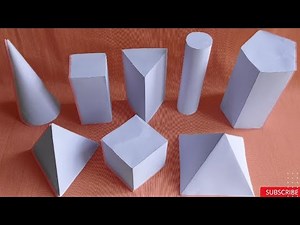 How to make 3D geometrical shapes from paper | DIY easy tutorial of 3D geometrical shapes 🔴 ⬛ 📐