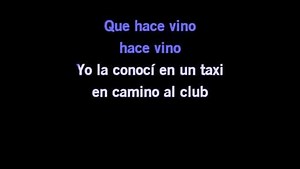Karaoke El Taxi - Pitbull - CDG, MP4, KFN - Karaoke Version