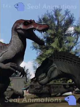Vastatosaurus Rex vs Spinosaurus | Animation #shorts