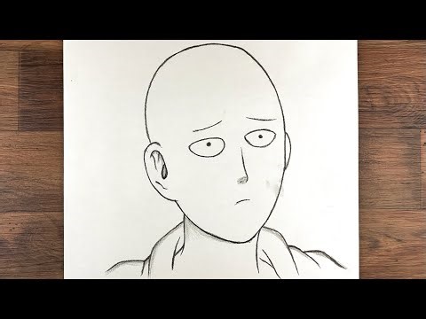 How to draw Saitama step-by-step | Easy Saitama drawing for beginners | Easy Sketch |(One Punch Man)