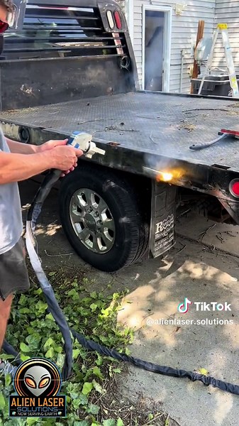 Check out our latest project with Timberline Lawn and Pest im Idaho Falls! They were skeptical at first, but our laser cleaning technology blew them away. We stripped the rust off their flatbed, saving them both time and money. The results speak for themselves! #CustomerSatisfaction #alienlasersolutions #LaserCleaning #RustRemoval #TimeSaver #MoneySaver #TimberlineLawnAndPest #TechInnovation #SmallBusiness #CustomerSuccess #UtahBusiness #IdahoBusiness #LaserTechnology #CleaningSolutions #EcoFrie