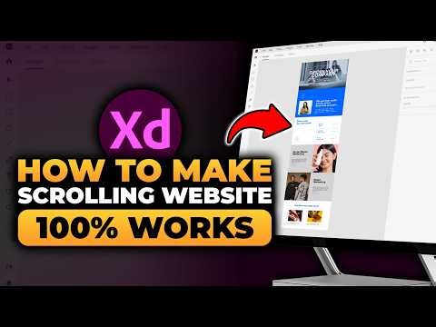 How To Make Scrolling Website in Adobe XD (FAST & EASY) | 100% WORKS | NO Yapping, To The Point!
