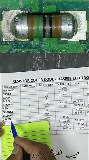 How to Read MELF Resistor Color Codes in Seconds! 🎨🛠️ #Electronics #shorts