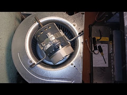 Replacing the internal blower motor on a RUUD, RHEEM or similar HVAC furnace