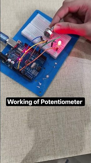 How potentiometer works.. #arduino #arduinoproject #automation #robotics