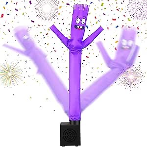 Poen Mini Wacky Waving Inflatable Tube Guy with Blower Inflatable Tube Man Birthday Desktop Decor Dancing Blow up Man Gag Toy Gift for Office Party Decor(Interesting)