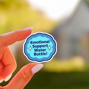 Emotional Support Sticker – Matte Vinyl, Funny Self-care Decal for Laptop & Planner - Etsy