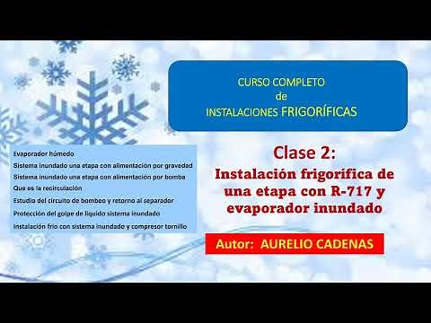 Learn 1-stage refrigeration installation with R-717 and flooded evaporator (Chapter 2)