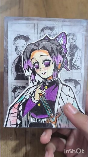 How to Craft 3D PAINTING of Demon Slayer/Kimetsu no Yaiba #shorts #anime #3dpainting