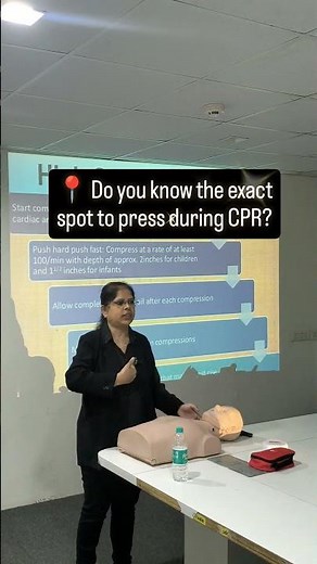 Correct Hand Placement for CPR | Life-Saving Chest Compression Location Explained. #shorts