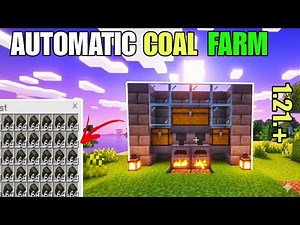 Minecraft Coal Farm | Automatic Coal Farm in Minecraft | Coal Generator in Minecraft [ Java 1.21+ ]