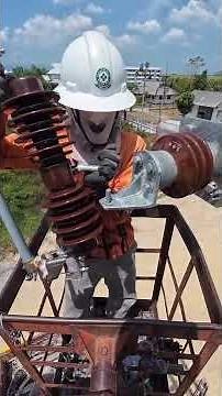 Transmission Line Repair #electrical #lineman #shorts #shortvideo