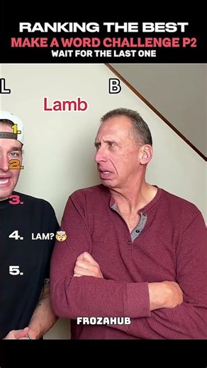 Ranking The Best Make A Word Challenge Moments Part 2 #shorts #couplechallenge #viral