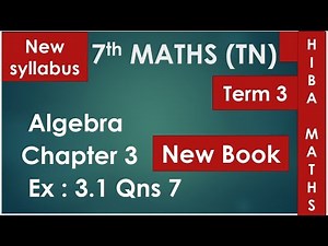 7th maths term 3 chapter 3 exercise 3.1 question 7 tn samacheer new syllabus