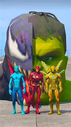 SUPER HEROS TEAM VS VENOM TEAM BATTLE MATCH WHO IS THE STRONGEST 💪 #11 #shorts