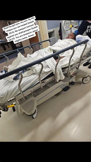 God has got you, my son. By His stripes you are healed (Isaiah 53:5). No weapon formed against you shall prosper (Isaiah 54:17). You are healed in Jesus’ mighty name. Amen. #viral #ProductOfGrace #bernicesaronitalk #fyp #mamakeboyz