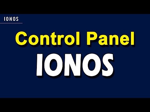 How to use the IONOS Control Panel