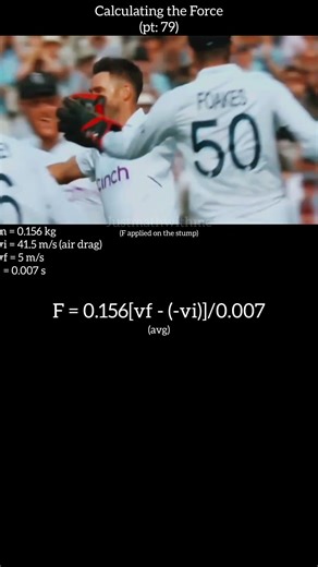 calculating the Force (pt: 79) #maths #cricket #shorts #justmathwithme #viral