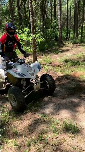 [Trail Riding] Suzuki Quad Sport LTZ 400 Running In Woods