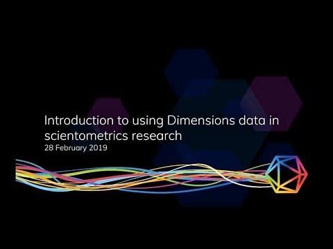 How to use Dimensions data in scientometrics research