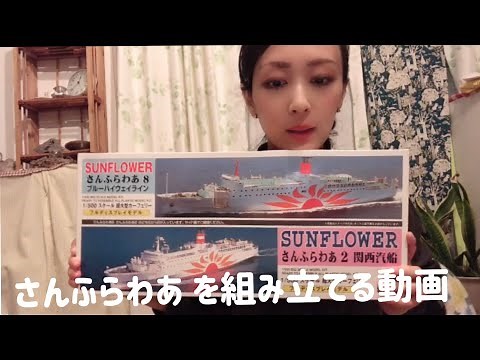 マイクロエース 1/500 さんふらわあ フェリー 関西汽船 プラモデル製作動画