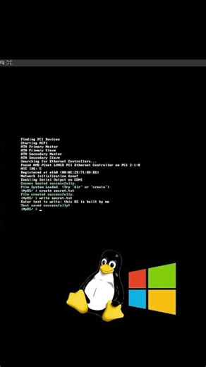 Coding an OS from Scratch... Does it work? 🤔 #programming #coding #shorts #tech #developer