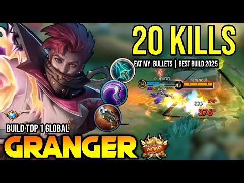 GRANGER BEST BUILD 2025 | BUILD TOP 1 GLOBAL GRANGER GAMEPLAY | MOBILE LEGENDS✓