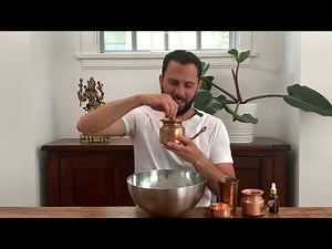 Ayurvedic practice of Jal Neti using Neti Pot