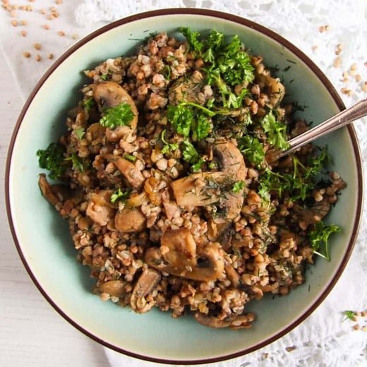 Roasted Buckwheat with Mushrooms – Polish Kasha