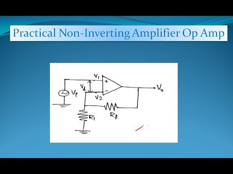 Non-Inverting Amplifier Explained with Circuit and Gain Derivation || Closed Loop Gain