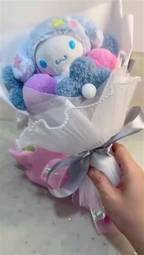 Cartoon My Melody Kuromi Cinnamoroll Kt Cat Plush Doll Creative Flowe