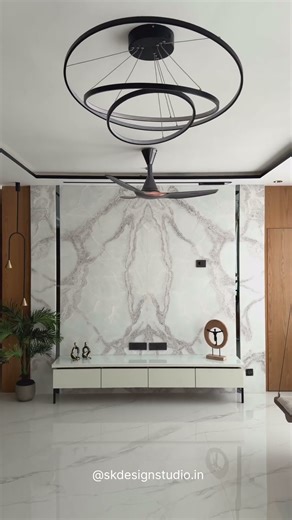 STUNNING 3BHK to 2BHK Transformation | Spacious Living Room Interior Design | SK Design Studio