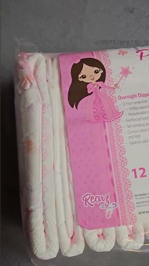 Rearz Little Princess unpacking of a colorfully printed tbdl/abdl diaper