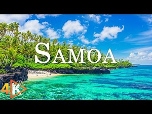 Samoa 4K - Tranquil Lagoons and Untouched Tropical Paradise with Relaxing Music - 4K Video Ultra HD