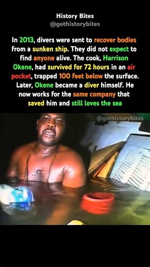 Trapped 100 Feet Down for 3 Days, Now He Saves Lives as a Diver #shorts